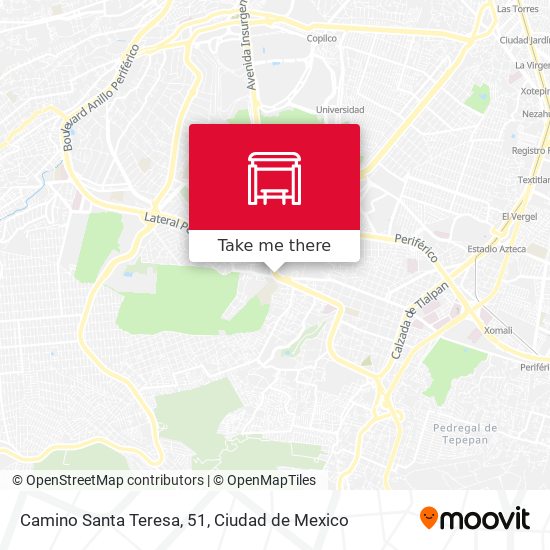 Mapa de Camino Santa Teresa, 51