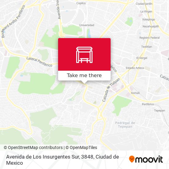 Mapa de Avenida de Los Insurgentes Sur, 3848