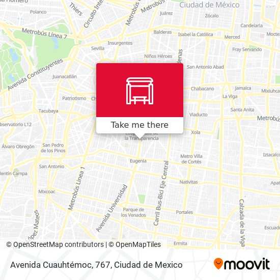 Mapa de Avenida Cuauhtémoc, 767