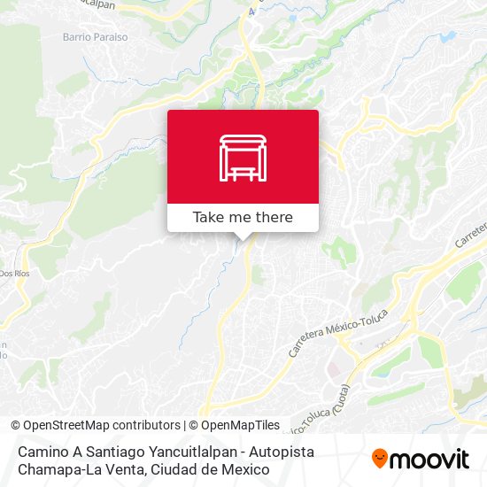 Camino A Santiago Yancuitlalpan - Autopista Chamapa-La Venta map