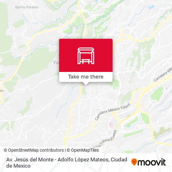 Mapa de Av. Jesús del Monte - Adolfo López Mateos