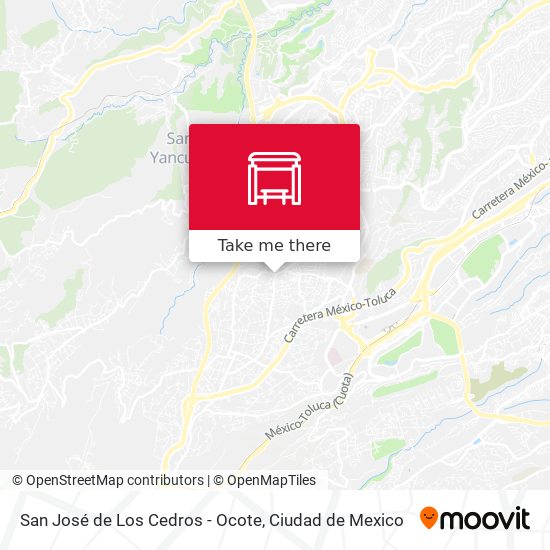 San José de Los Cedros - Ocote map