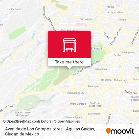 Mapa de Avenida de Los Compositores - Águilas Caídas