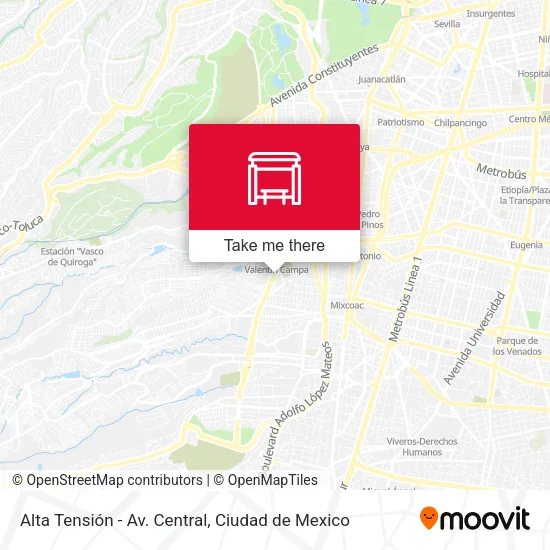 Alta Tensión - Av. Central map
