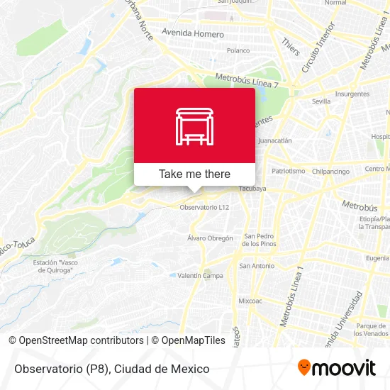 Observatorio (P8) map