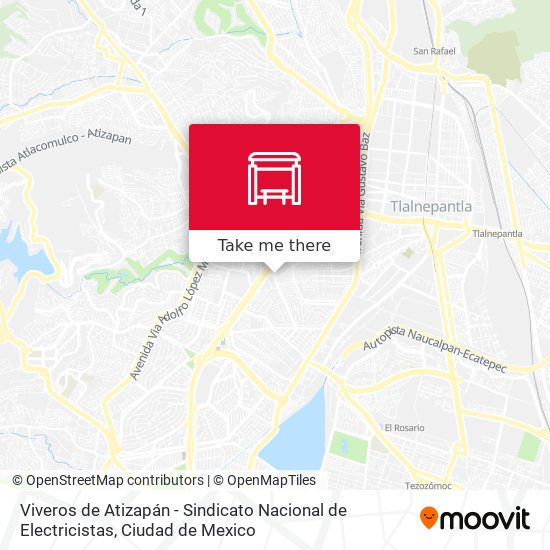 Viveros de Atizapán - Sindicato Nacional de Electricistas map