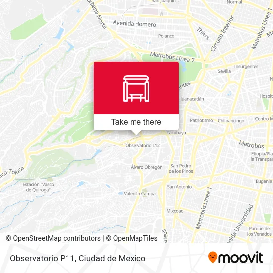 Observatorio P11 map