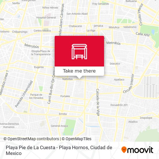 Playa Pie de La Cuesta - Playa Hornos map