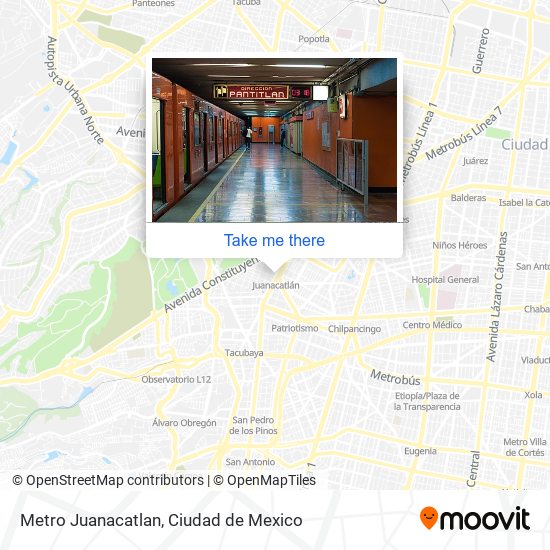 How to get to Metro Juanacatlan in Ciudad de Mexico by Bus or Metro?