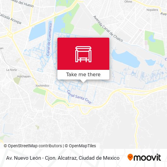 Av. Nuevo León - Cjon. Alcatraz map