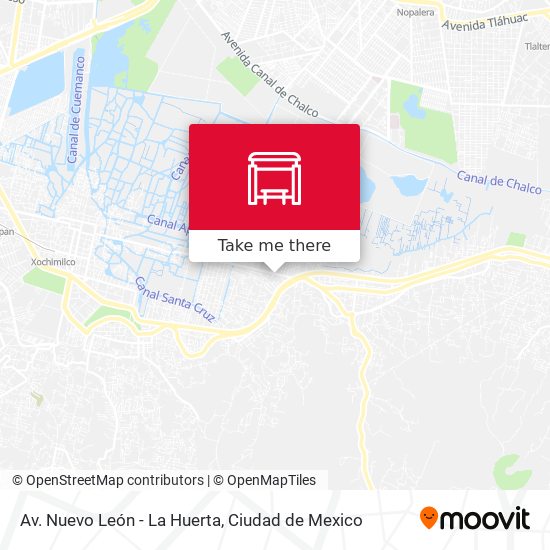 Av. Nuevo León - La Huerta map