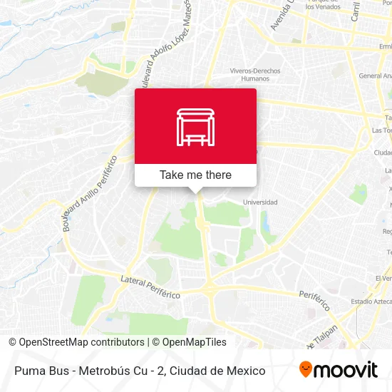 Puma Bus - Metrobús Cu - 2 map