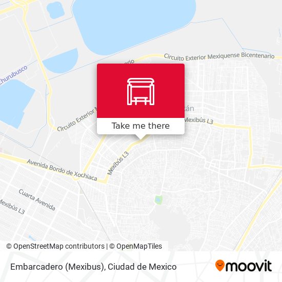 Embarcadero (Mexibus) map