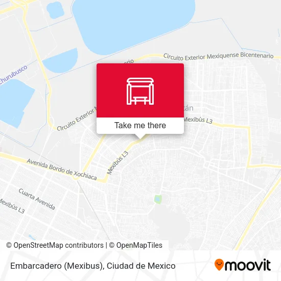 Mapa de Embarcadero (Mexibus)