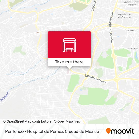 Periférico - Hospital de Pemex map