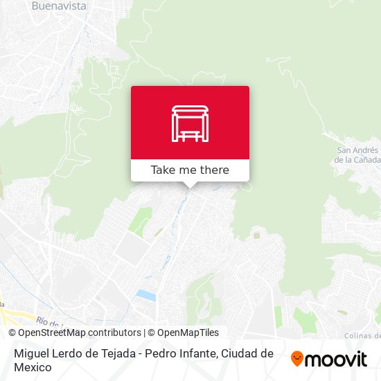 Miguel Lerdo de Tejada - Pedro Infante map