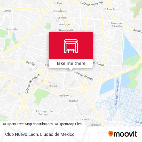 How to get to Club Nuevo León in Coyoacán by Bus?