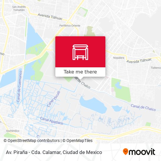 Av. Piraña - Cda. Calamar map