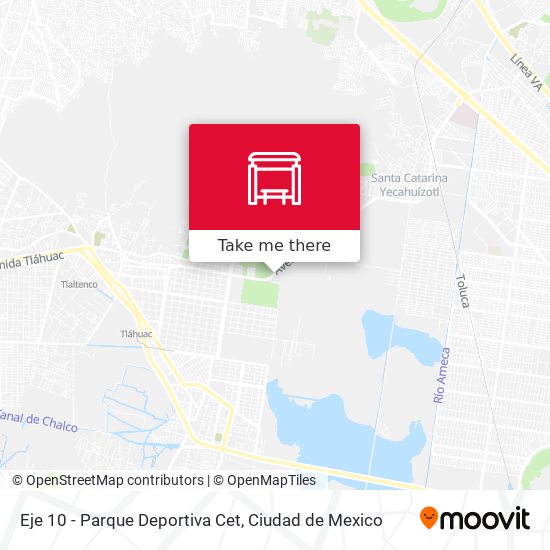 Eje 10 - Parque Deportiva Cet map