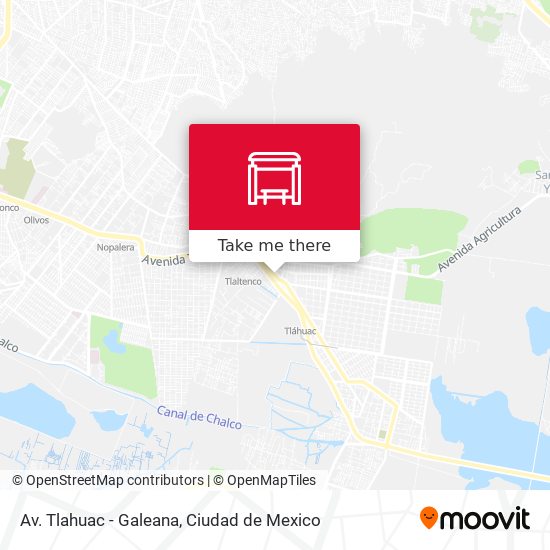 Av. Tlahuac - Galeana map