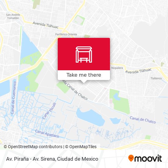 Mapa de Av. Piraña - Av. Sirena