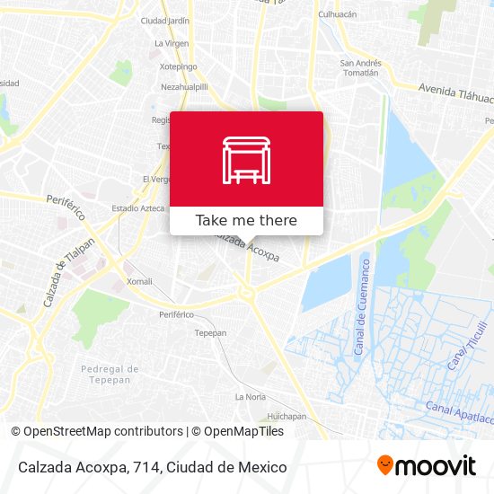 Calzada Acoxpa, 714 map