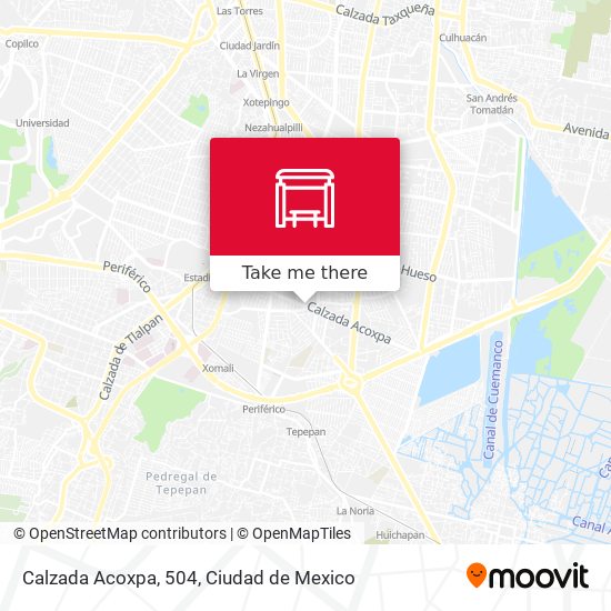 Mapa de Calzada Acoxpa, 504