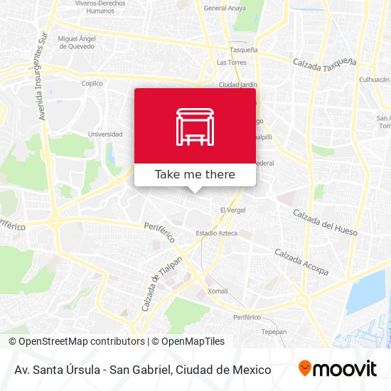Av. Santa Úrsula - San Gabriel map