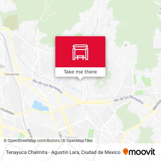 Tenayuca Chalmita - Agustín Lara map