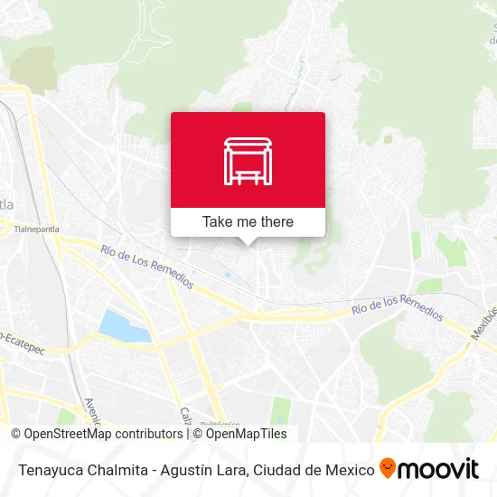 Tenayuca Chalmita - Agustín Lara map