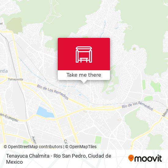 Mapa de Tenayuca Chalmita - Río San Pedro