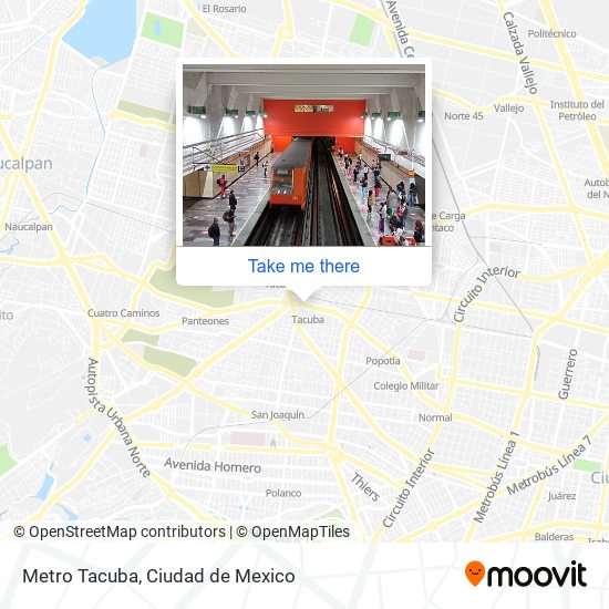 Metro Tacuba map