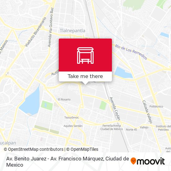 Mapa de Av. Benito Juarez - Av. Francisco Márquez