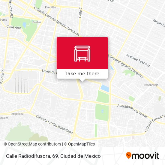 Calle Radiodifusora, 69 map