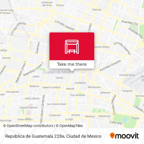 República de Guatemala 228e map