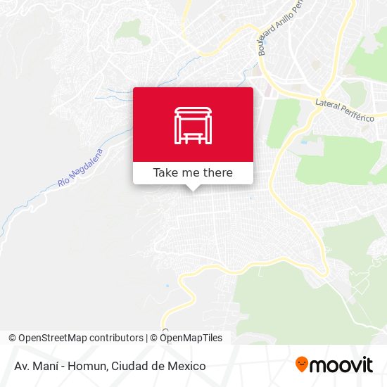 Av. Maní - Homun map