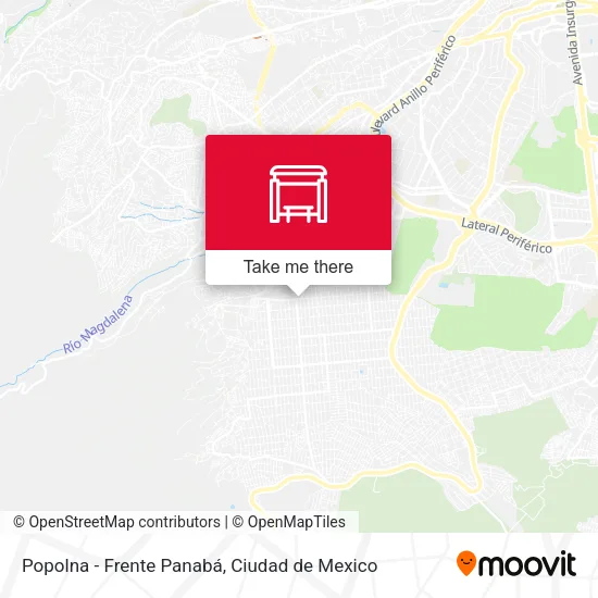 Popolna - Frente Panabá map