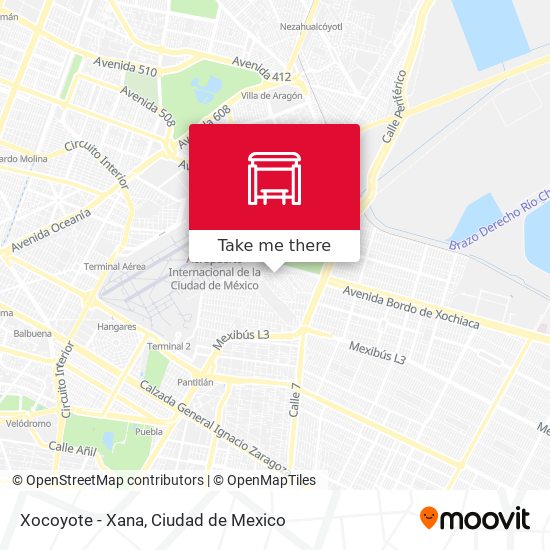 Mapa de Xocoyote - Xana