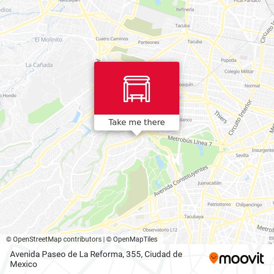 Avenida Paseo de La Reforma, 355 map