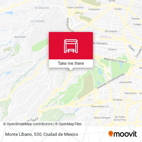Monte Líbano, 530 map