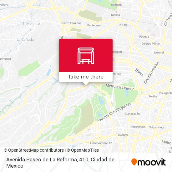 Avenida Paseo de La Reforma, 410 map
