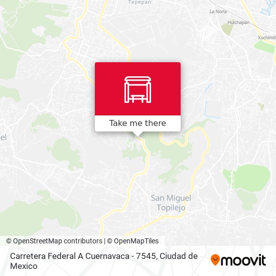 Mapa de Carretera Federal A Cuernavaca - 7545
