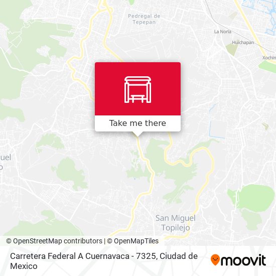 Mapa de Carretera Federal A Cuernavaca - 7325