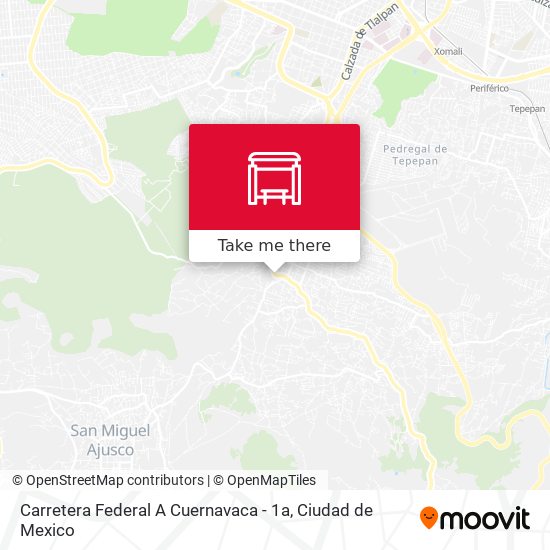 Carretera Federal A Cuernavaca - 1a map