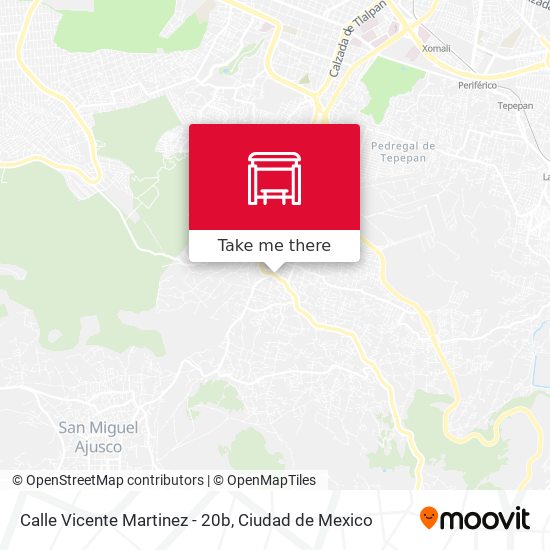 Mapa de Calle Vicente Martinez - 20b