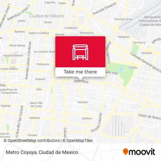 Mapa de Metro Coyuya