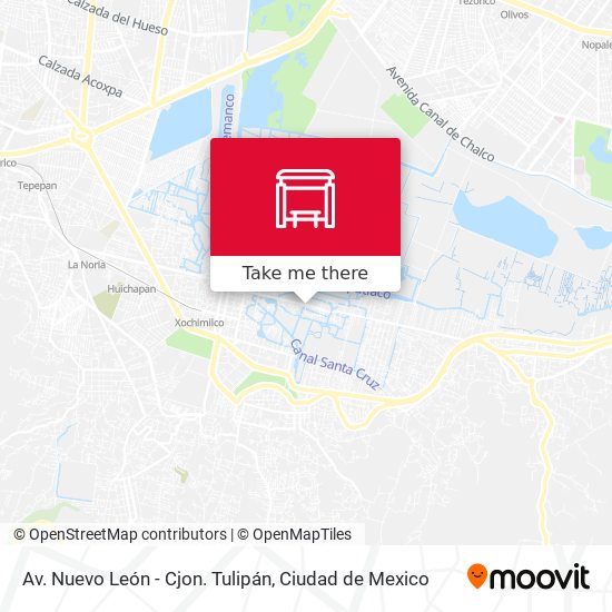 Av. Nuevo León - Cjon. Tulipán map