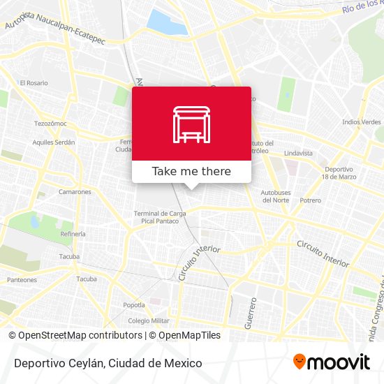 Deportivo Ceylán map