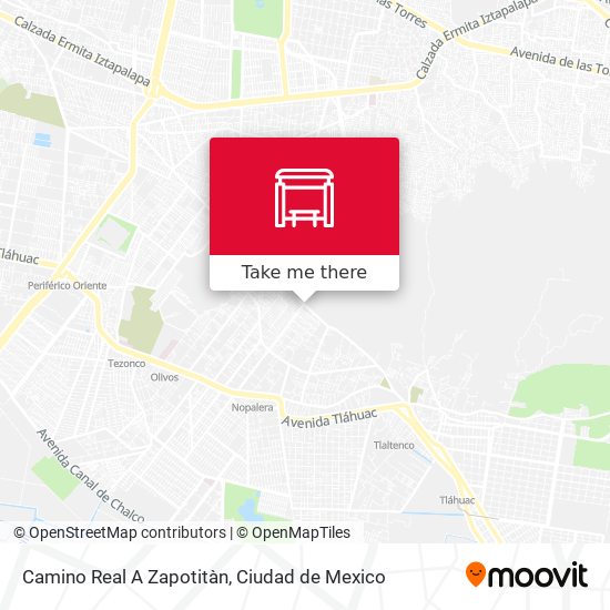 Camino Real A Zapotitàn map