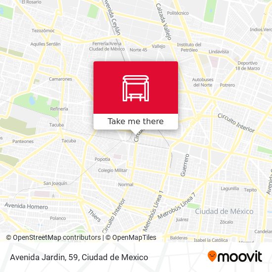 Mapa de Avenida Jardin, 59